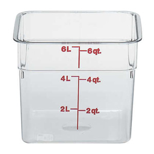 Cambro Camwear 6 qt Clear Food Container