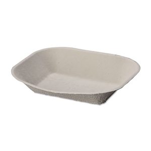 Chinet Savaday 9" x 7" x 2.25" Molded Fiber Food Tray