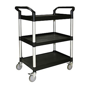 Thunder Group PLBC3316B Plastic Bus Cart Black