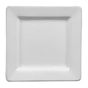 World Tableware Slate 9" Ultra Bright White Square Plate
